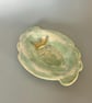 Ceramic Incense Holder: Cloud Altar Tray with Gold Moon - Image 2