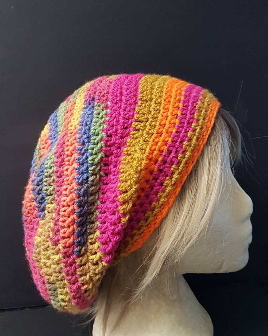 Crochet slouch hat 