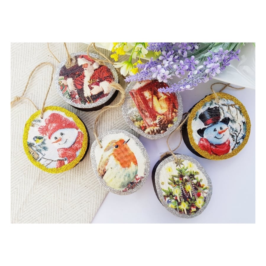 Christmas Ornaments for Christmas Tree, 8-10 cm