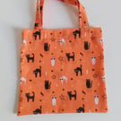 Halloween, bag, Trick or Treat bag, bag for sweets, black cats, cats, spooky cat