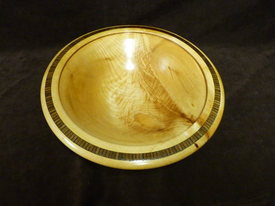 INLAID SYCAMORE DISH