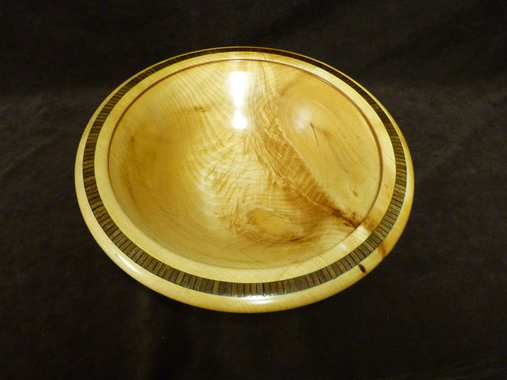 INLAID SYCAMORE DISH