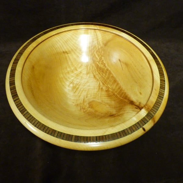 INLAID SYCAMORE DISH