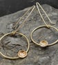 Filled Gold Earrings- “Boho” Circle