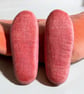Salmon Hand Felted Merino Wool Slippers Clogs - Image 5