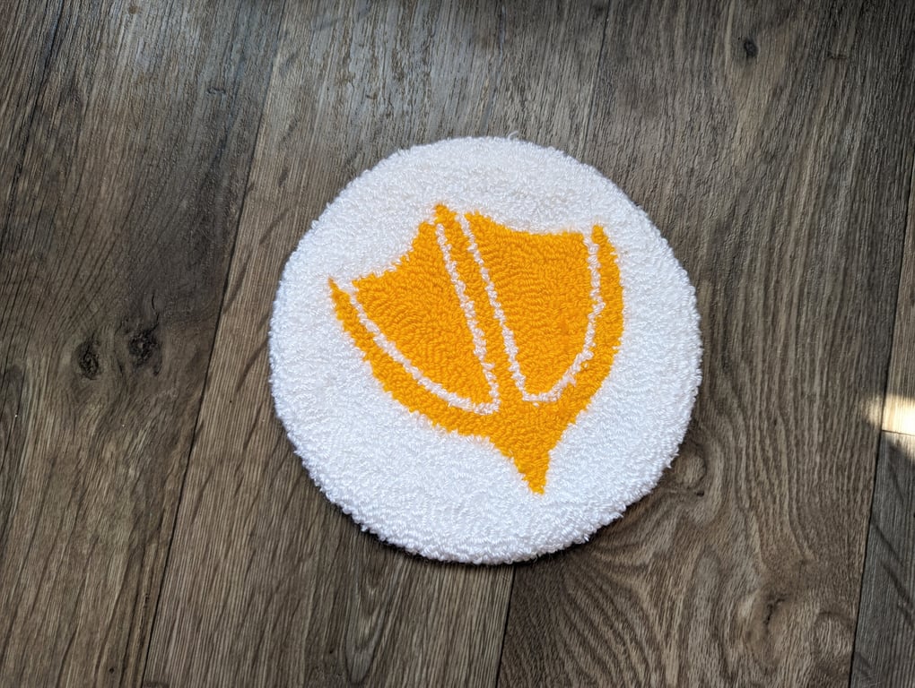 7" Large Duck Foot Print Mug Rug or Decoration 