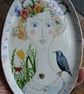 Figurative shallow dish-wall hanging  - Image 1