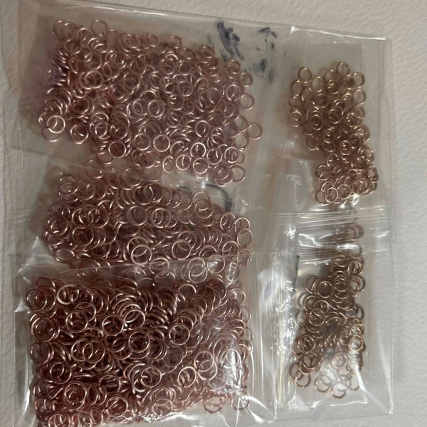 Assorted jump rings for jewellery making (f20)