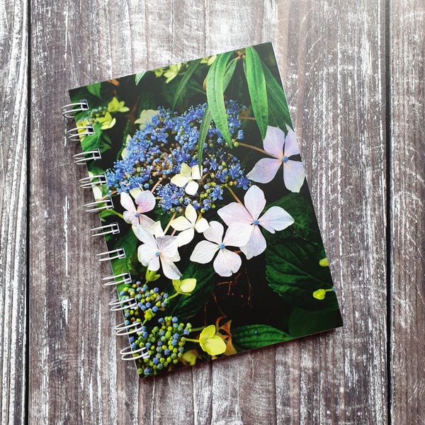 Purple Hydrangea A6 Notebook