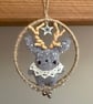 Miniature Jackalope Hoop Art Hanger - Image 5