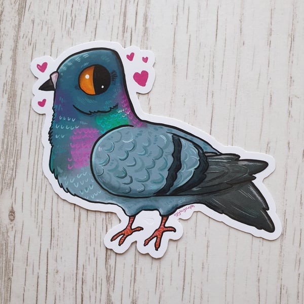 Pigeon Vinyl Sticker
