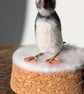 Winter Puffin tiny wool snow globe decoration - Image 5