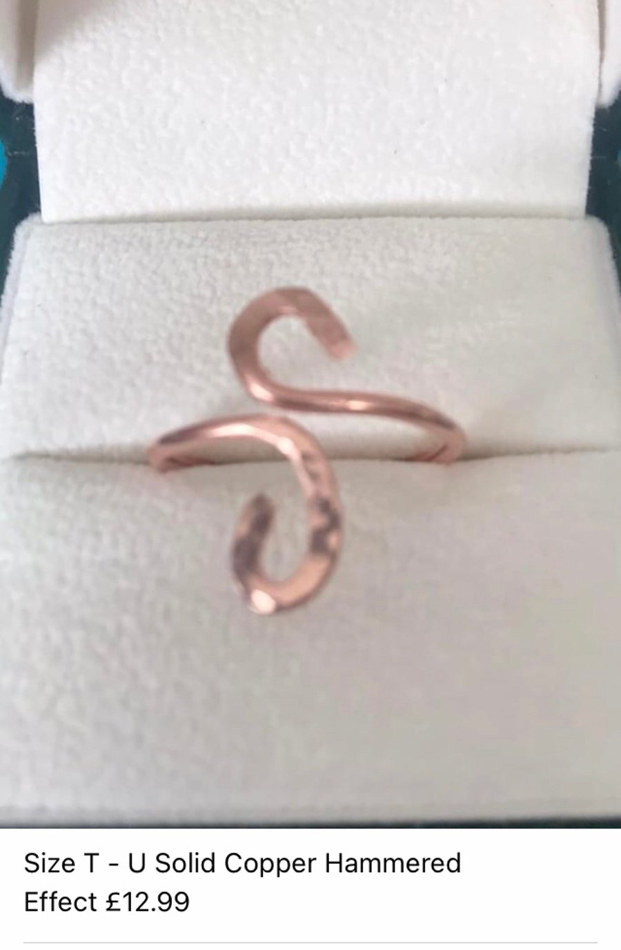 Beautiful ring - Plus Size T - U Anti Tarnish Solid Copper 