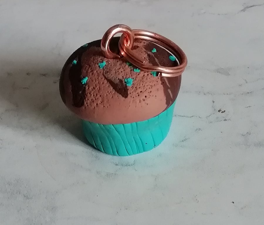 Fimo  clay cupcake charm