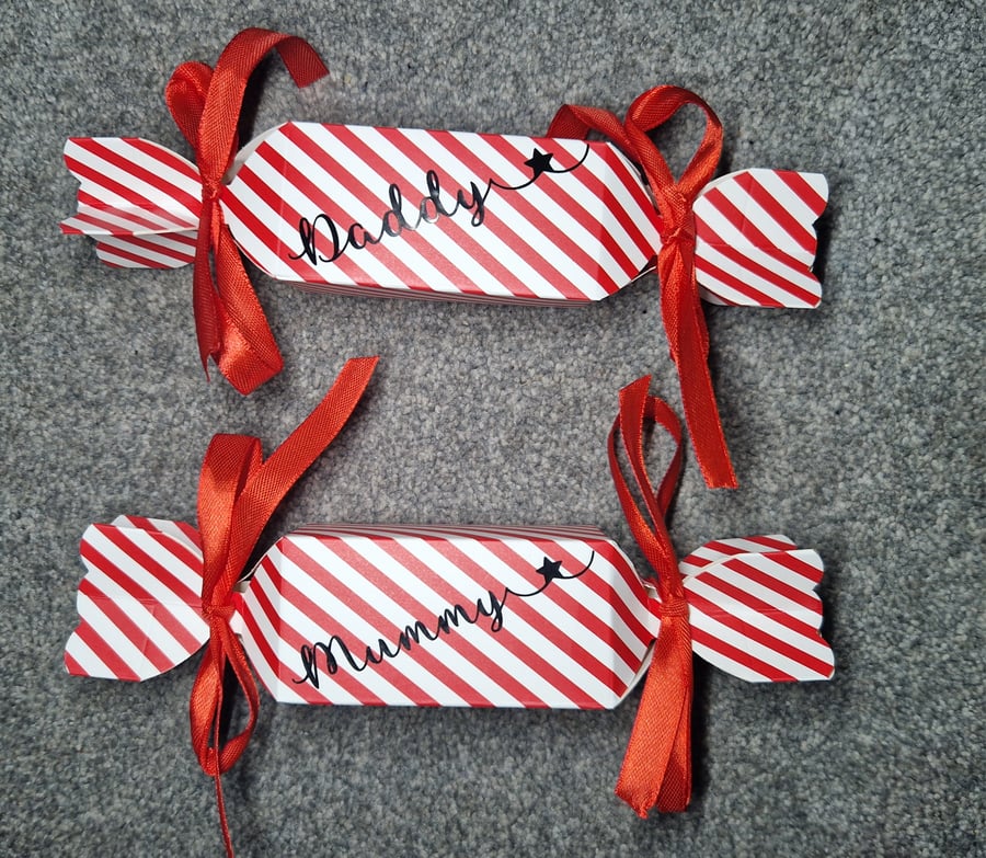 Personalised Christmas cracker gift box