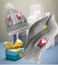Knitting Pattern - Santa Hat and Scarf.  Digital Knitting Pattern - Image 3