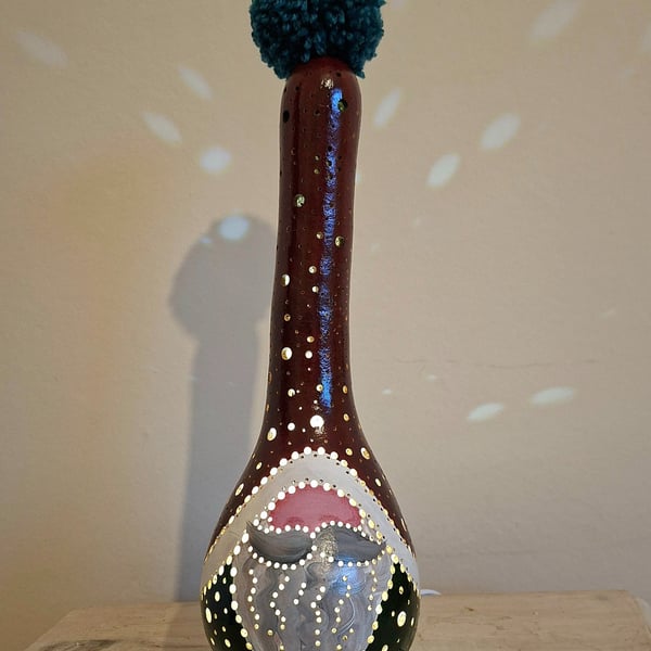 'Walnut' Christmas Gonk Gourd Lamp