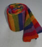 Rainbow Scarf. Tube Knit. Double Sided Scarf. Unisex Scarf - Image 7