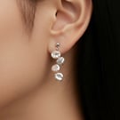 Keshi Freshwater Pearl Earrings in Sterling Silver