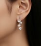 Keshi Freshwater Pearl Earrings in Sterling Silver
