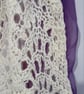 8. SUMMER SECONDS.. Reversible Hand Knitted Lace Shawl with Wool. Hand Spun Wool - Image 4