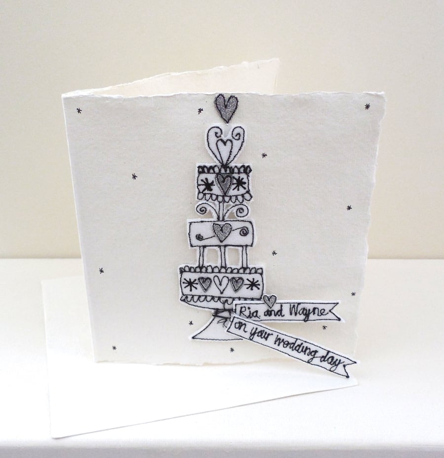 Special Order for Tillycat01 - On Your Wedding Day Square Card