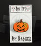 Pin It! Jack o'Lantern Cold Porcelain Pin Badge  - Image 1