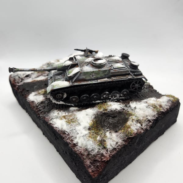 1:72 WW2 German Wehrmacht - Sturmgesch tz III - Battle of the Bulge.