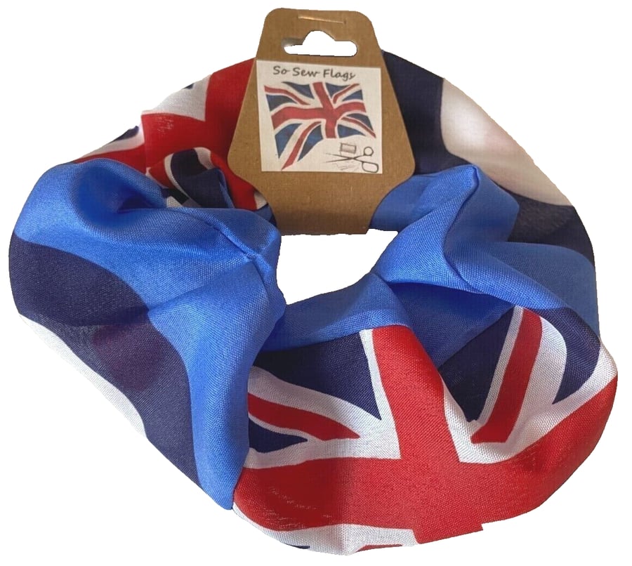 RAF Blue Ensign Flag Hair Scrunchie Scrunchies Accessory Band Elastic