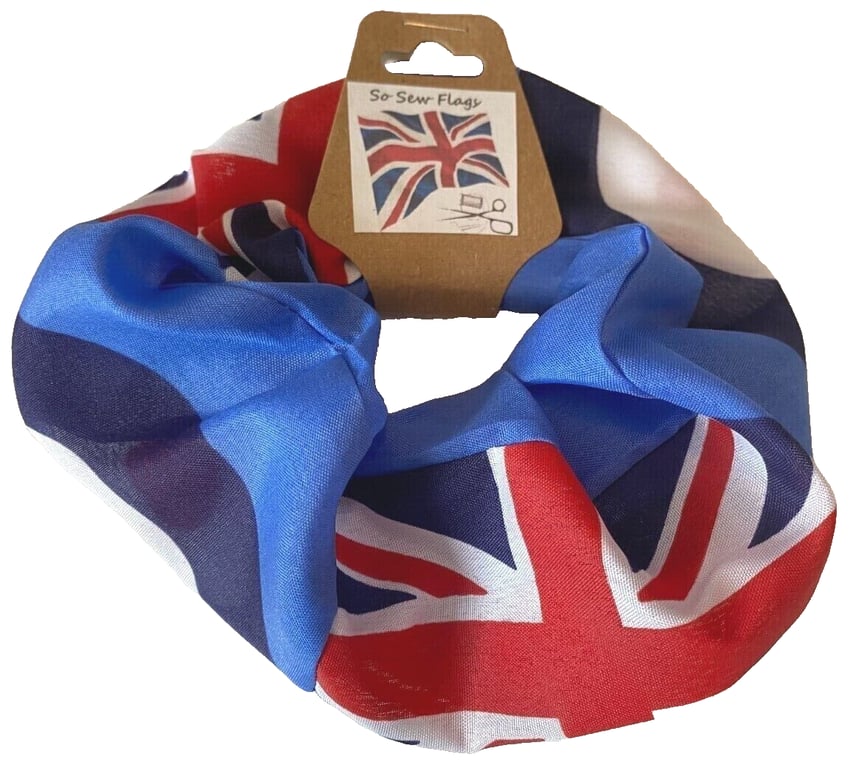 RAF Blue Ensign Flag Hair Scrunchie Scrunchies Accessory Band Elastic