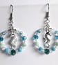 Silver Plated Beaded Sea Charm Double Layer Necklace - Image 8