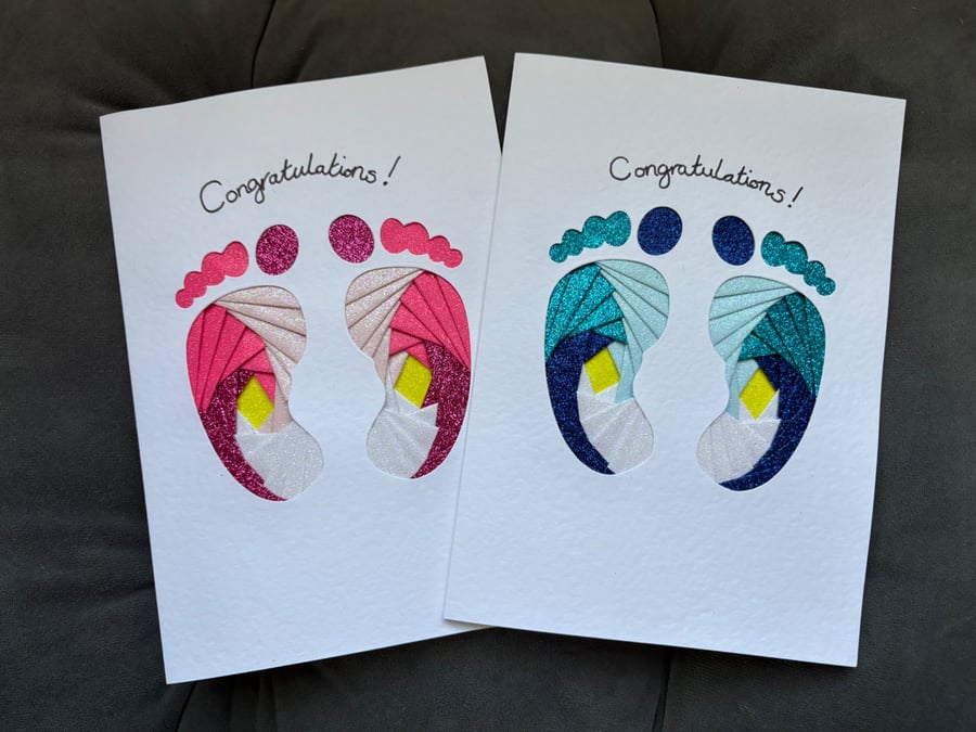New baby - Iris handmade cards