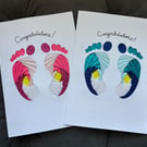 New baby - Iris handmade cards