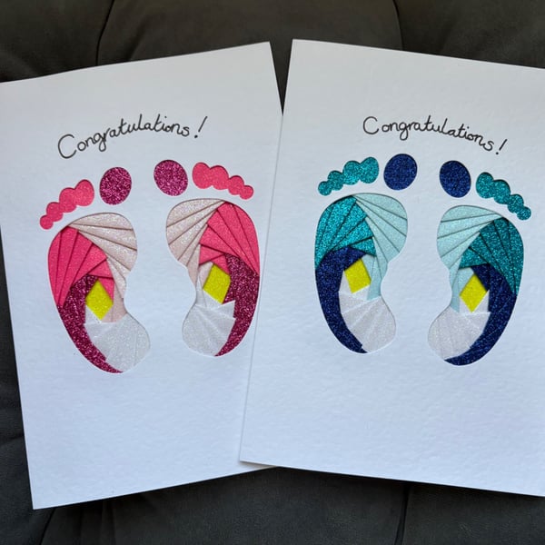 New baby - Iris handmade cards