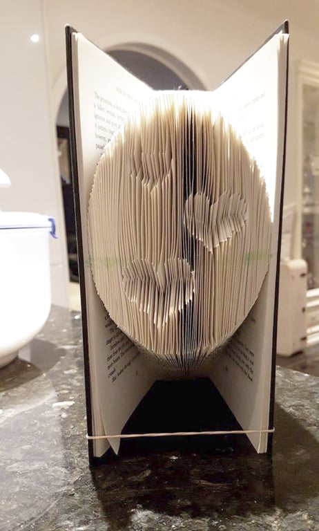 Easter Egg with Hearts MMF Book Folding Pattern - EMAILED PDF PATTERN
