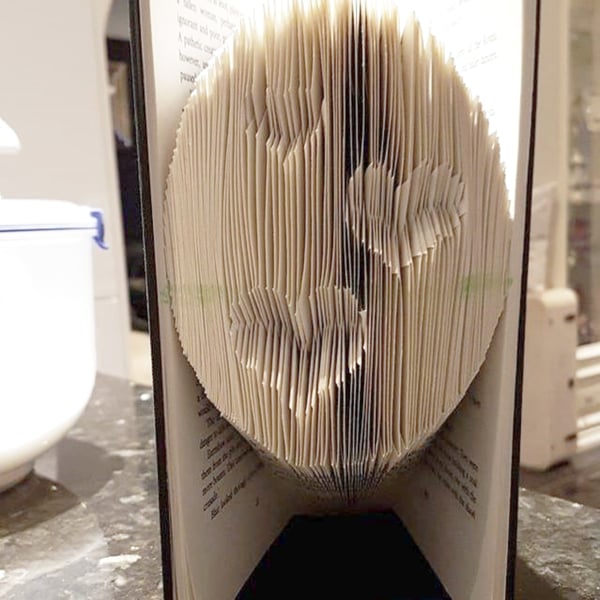 Easter Egg with Hearts MMF Book Folding Pattern - EMAILED PDF PATTERN