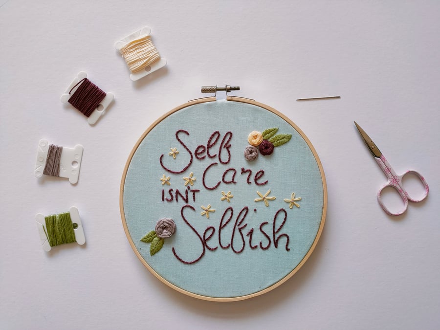 Self Care Isn't Selfish Pattern (PDF pattern)
