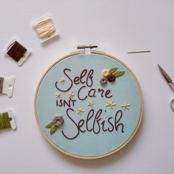 Self Care Isn't Selfish Pattern (PDF pattern)