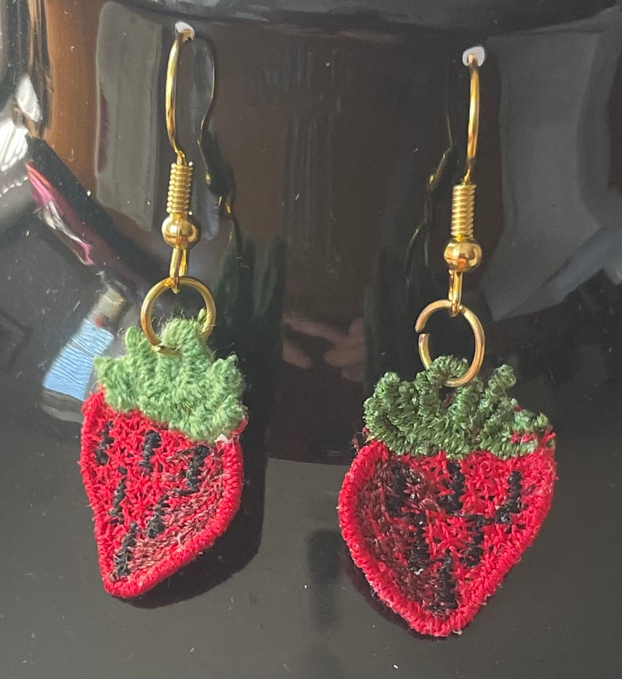 Handmade Free Standing Lace Earrings