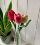 tulip bouquet, 3 crochet tulip mini bouquet, everlasting flowers - Image 7