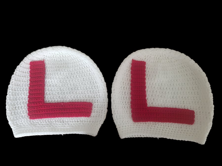 Crochet Learner Driver Headrest Covers