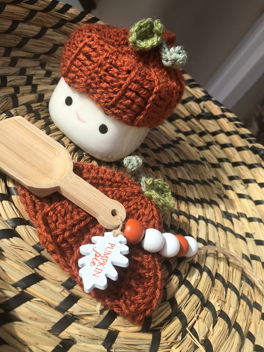 Marshmallow Mugs AUTUMN fall hat &  Pumpkin pie garland F247