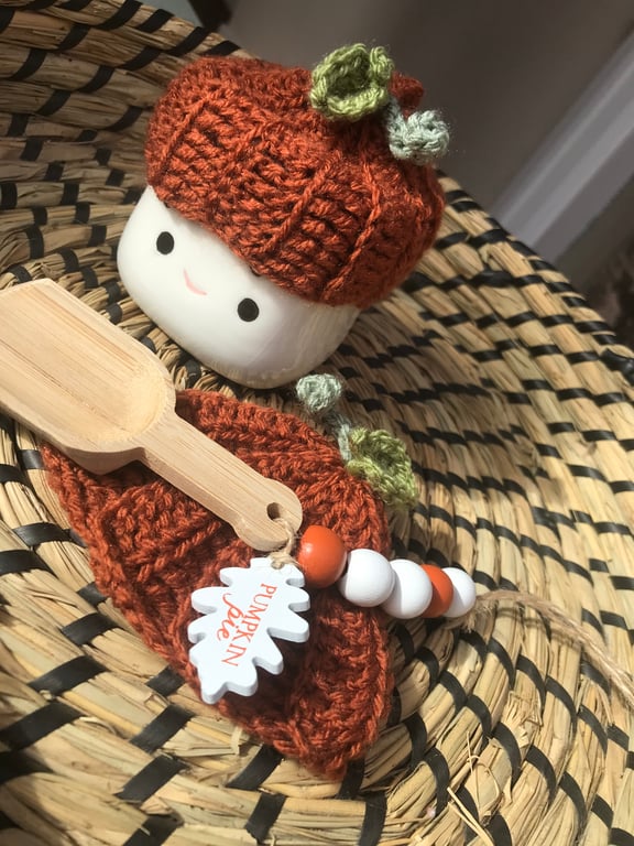 Marshmallow Mugs AUTUMN fall hat &  Pumpkin pie garland F247