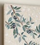 Original Botanical Art - Olive Branch Mosaic Wall Plaque  - Image 3