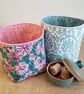 Fabric storage container: aqua design  - Image 6