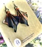 Stainless steel origami earrings (pair) - Image 1