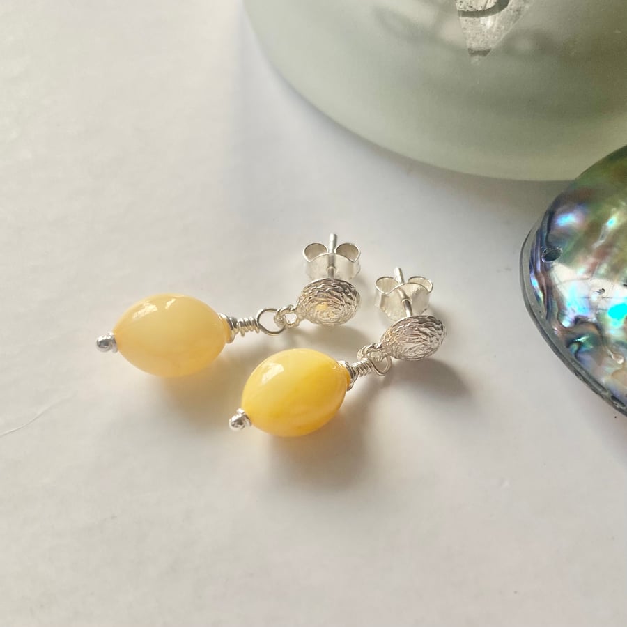 Butterscotch Amber earrings