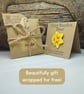 Daffodil Pin, Handmade Wooden Badge, March Birth Flower, March Birthday Gift - Image 5