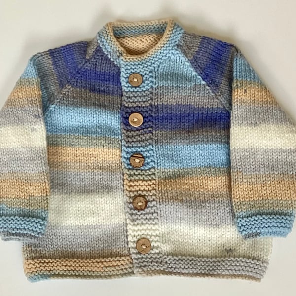 Hand knitted baby cardigan 