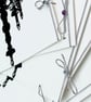 Set of 9 sparkling chandelier invitations - Image 8